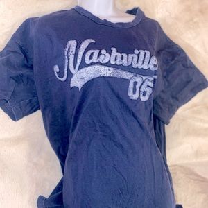 Nashville 05 Navy Blue Boyfriend Tee
